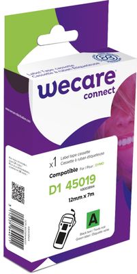 WECARE ARMOR páska kompatibilní s DYMO S0720590,Black/Green,12MM*7M