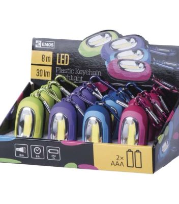 LED baterka Emos P3887 COB přívěsek