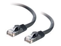 Patch kabel - RJ-45 (M) do RJ-45 (M) - 15 m - UTP - CAT 5e - lisovaný, provedení bez hrbolků, licna - černá