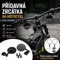 Přídavné zpětné zrcátko STU r3115M pro motocykl