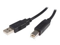 Kabel USB - USB (M) do USB typ B (M) - USB 2.0 - 1 m - černá