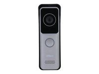 IP interkomová stanice - s fotoaparátem - kabelové, bezdrátový - 2.4 Ghz - 10/100 Ethernet - světle šedá
