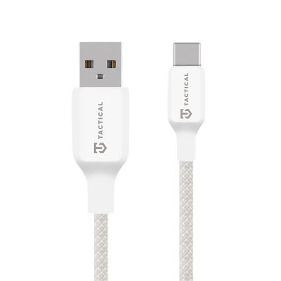 Tactical Stitch Thread Cable USB-A/USB-C 1m White
