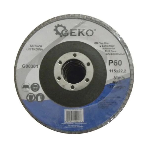 Kotouč na kov lamelový 115mm P60 GEKO G00301