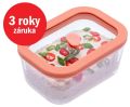 STATUS Viva skleněná vakuová dóza 0,5l 131100, lososová
