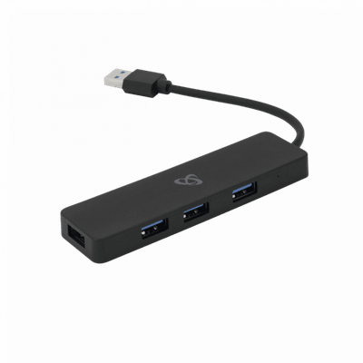 SBOX H-504, 4x USB 3.0 HUB, černý