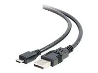 USB A to Micro USB Cable - USB 2.0 - M/M - Kabel USB - USB (M) do Micro USB typ B (M) - 1 m - černá