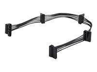 M/F - 4x Serial ATA Power Cable Splitter (PYO4SATA) - Separátor k napájení - SATA napájení (M) do SATA napájení (F) - 40 cm - černá - pro P/N: BRACKET125PT, BRACKET125PTP, BRACKET425F, PEXUSB311AC3, S251BU31REM, SATBP125VP