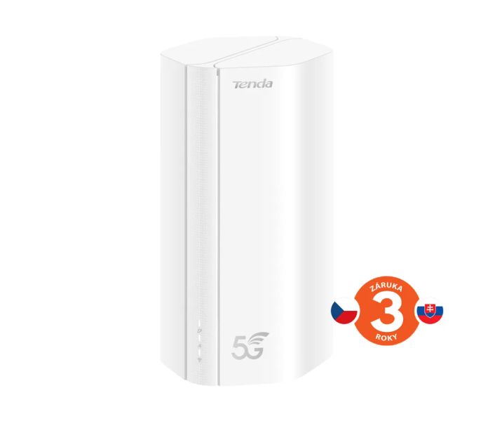 Tenda 5G01 Wi-Fi AX1500 5G NR / 4G+ LTE router, 2x GWAN/GLAN, IPV6, Mesh, WPA3, NanoSIM, CZ App