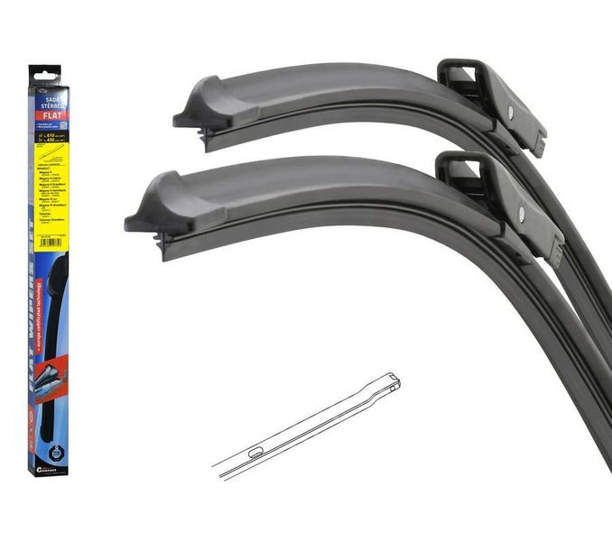 Stěrače FLAT SET (BOLT) 610+450 mm