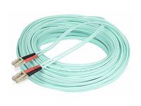 Startech 20m (65ft) LC/UPC to LC/UPC OM4 Multimode Fiber Optic Cable, 50/125µm LOMMF/VCSEL Zipcord Fiber, 100G Networks, Low Insertion Loss, LSZH Fiber Patch Cord - Patch kabel - LC/UPC multi-mode (M) do LC/UPC multi-mode (M) - 20 m - 20 m - optické vlákno - duplex - 50 / 125 mikron - OM4 - neobsahuje halogen, až 100 Gbps rychlost prenosu dat - vode - barva