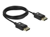 Delock Coaxial - Kabel obrazovky - DisplayPort (M) do DisplayPort (M) - DisplayPort 1.4 - 2 m - podpora 8K - cerná