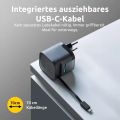 INTENSO W65ACIC GaN, USB-A/C, Nabíječka, 65W, černý