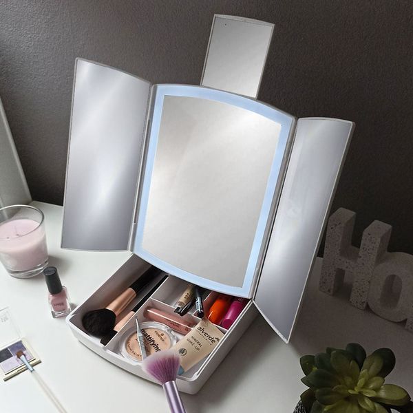Zrcadlo 4L 9828 LED skládací