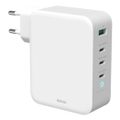 DELTACO USBC-GAN04, 3xType C/USB, Nabíječka