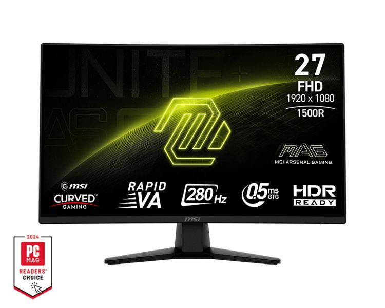 MSI MAG/274CXF/27"/VA/FHD/280Hz/0,5ms/Černá/3R