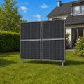 Plotová konstrukce TIPA pro 2 solární panely 910Wp