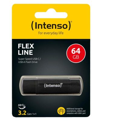 INTENSO Flex Line, USB-C/USB-A, USB Klíč, 64GB
