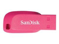 Jednotka USB flash - 16 GB - USB 2.0 - elektricky růžová