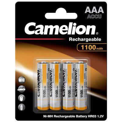 CAMELION Baterie nabíjecí AAA 4ks NI-MH 1100mA