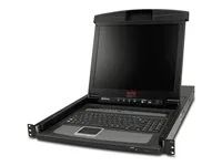 KVM konzole s přepínač KVM - 8 porty - PS/2 - 17" - připevnitelný na regál - VGA - černá - 1U - pro P/N: SMTL2K2RM2UCLNC, SMTL3KRM2UCLNC, SRT5KRMXLT-A, SRT6KRMXLT-A, SRT8KRMXLT-A