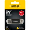 INTENSO Twist Line, USB-C/USB-A, USB klíč, 512GB