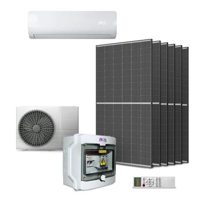 GETI GKH12K 3,5kW hybridní klimatizační sestava, 6x 450W panel, DC rozváděč