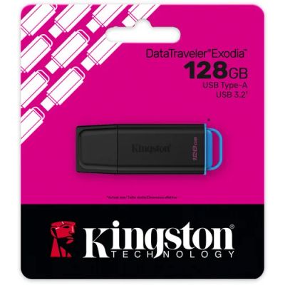 KINGSTON DataTraveler EXODIA Gen2, 128GB, modrý
