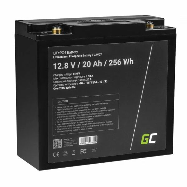 Green Cell CAV07 LiFePO4 batérie 12V 12.8V 20Ah
