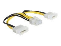Elektrický kabel - 8 pin EPS12V (F) do 4 pinové interní napájení (M) - 15 cm