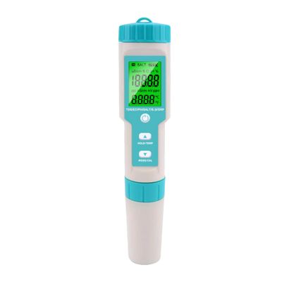 W-Star C600 - Tester vody 7v1 na pH, TDS, sůl, vodivost, teplotu, pro bazény