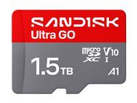 SanDisk Ultra GO - Pametová karta flash - 1.5 TB - A1 / UHS-I U1 / Class10 - microSDXC UHS-I