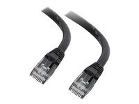Black - Patch kabel - RJ-45 (M) do RJ-45 (M) - 7.6 m - CAT 6 - lisovaný, provedení bez hrbolků - černá