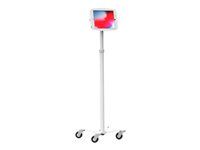 Compulocks iPad 10.2" Space Enclosure Medical Rolling Cart - Vozík - pro tablet - zdravotní - kov - bílá - velikost obrazovky: 10.2" - pro Apple 10.2-inch iPad (7. generace, 8. generace, 9. generace)