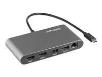 Portable Dual Monitor w/HDMI 4K 60Hz - 2X USB-A Hub (3.2/2.0), GbE - 28cm Cable - TB3 Multiport Adapter - Mac/Windows - Upgraded Version of TB3DKM2HD (TB3DKMHDL) - Dokovací stanice - Thunderbolt 3 - 2 x HDMI - 1GbE