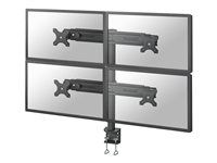 Montážní sada - plný pohyb - pro 4 LCD displeje - černá - velikost obrazovky: 19"-30" - upevnění svorkou, upevnitelné na stůl