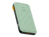 Power banka - 10000 mAh - 20 watt - PD, QC 3.0 - 3 výstupní konektory (USB, 2 x USB-C) - zelená