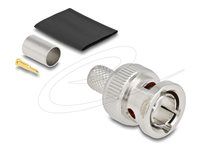 BNC plug for crimping RG6 with matching