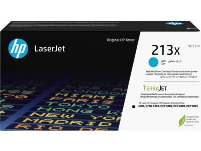 HP W2131X, cyan toner. kazeta HP LaserJet 213X