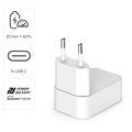 HAMA GaN, rychlonabíječka, 1x USB-C PD/QC, 30W, bílá