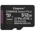 KINGSTON Micro SDXC CANVAS Select Plus 512GB+A