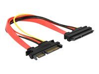 Prodlužovací kabel SATA - Serial ATA 150/300/600 - SATA combo (M) do SATA combo (F) - 20 cm