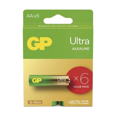 Baterie AA (R6) alkalická GP Ultra 6ks