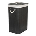 Koš na prádlo G21 Bambus 72l Black