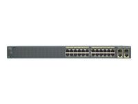 Přepínač - řízený - 24 x 10/100 + 2 x kombinace Gigabit SFP - Lze montovat do rozvaděče - repasováno