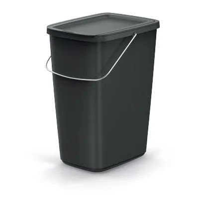 Koš odpadkový COMPACTA Q FLAP BASIC černý 12l