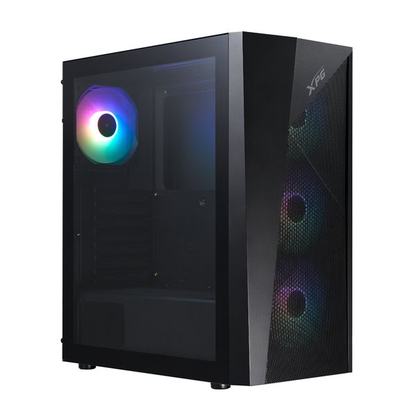 Adata XPG Lander 500/Midi Tower/Transpar./Černá