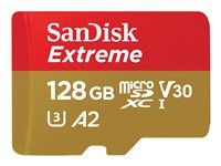Paměťová karta flash (adaptér microSDXC na SD zahrnuto) - 128 GB - A2 / Video Class V30 / UHS-I U3 / Class10 - microSDXC UHS-I