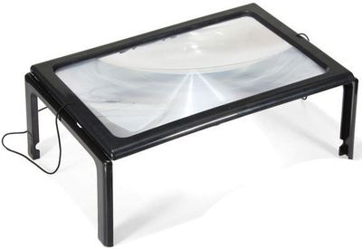 Čtecí lupa A4 v rámečku s LED světlem TIPA 2121