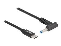 Elektrický kabel - USB-C (M) do DC jack 4,5 x 3,0 mm (M) pravoúhlý - 20 V - 3 A - 1.5 m - černá